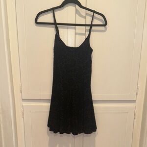 Black Floral Slip Dress